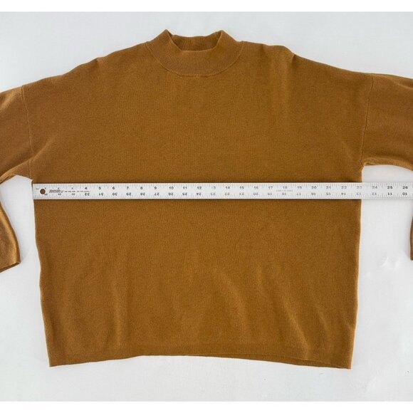 H&M Women’s Mustard Brown Knit Dolman Sleeve Sweater Sz M Boho Preppy Hippie - Picture 8 of 8